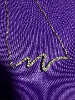 Park Lane Silver Crystal Heartbeat Bracelet – New